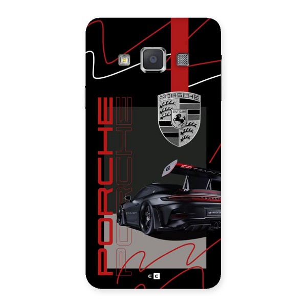 Classy Black Supercar Back Case for Galaxy A3