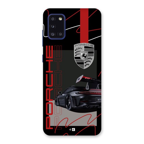 Classy Black Supercar Back Case for Galaxy A31