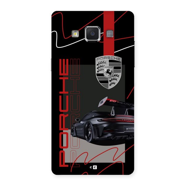 Classy Black Supercar Back Case for Galaxy A5