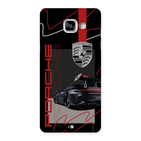 Classy Black Supercar Back Case for Galaxy A5 (2016)