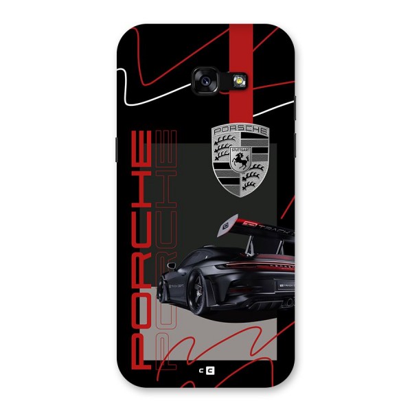 Classy Black Supercar Back Case for Galaxy A5 2017