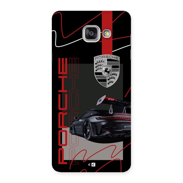 Classy Black Supercar Back Case for Galaxy A7 (2016)