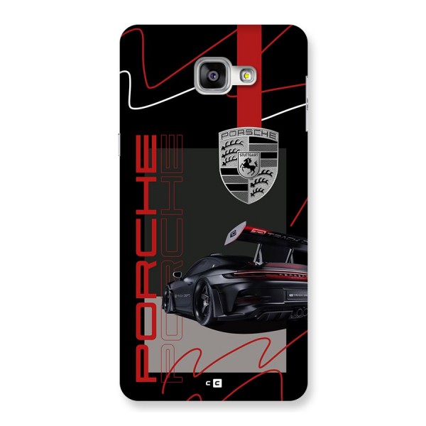 Classy Black Supercar Back Case for Galaxy A9