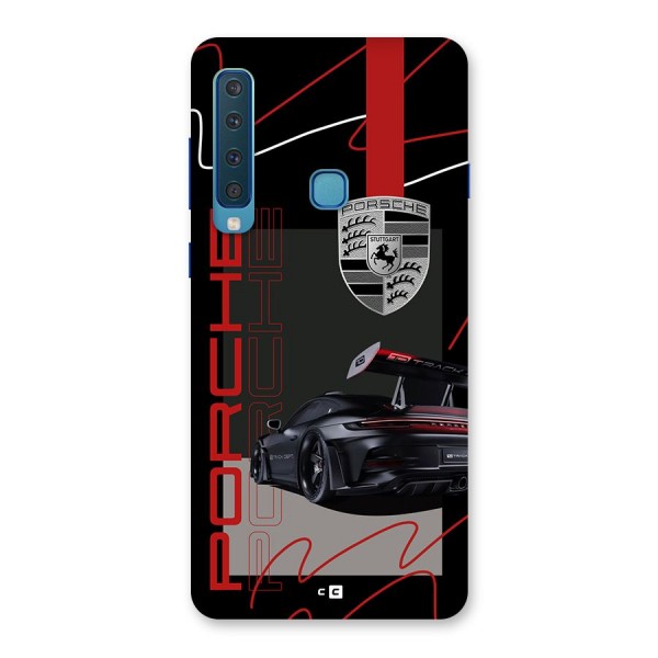 Classy Black Supercar Back Case for Galaxy A9 (2018)