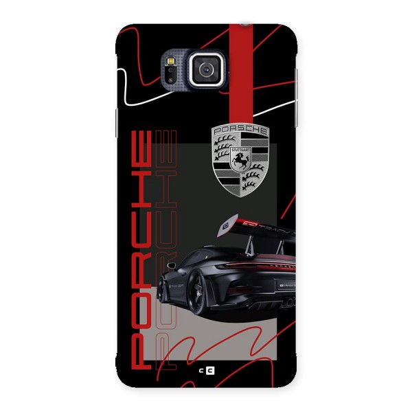 Classy Black Supercar Back Case for Galaxy Alpha