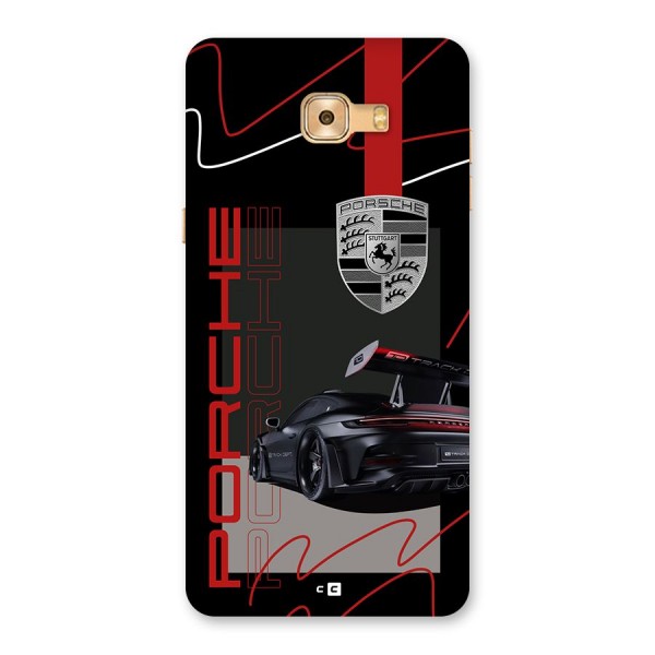 Classy Black Supercar Back Case for Galaxy C9 Pro