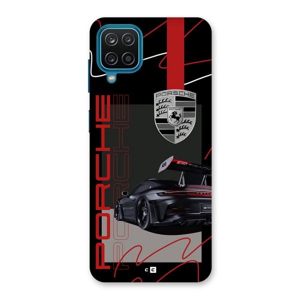 Classy Black Supercar Back Case for Galaxy F12