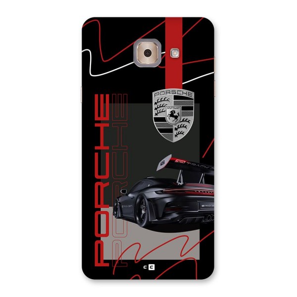 Classy Black Supercar Back Case for Galaxy J7 Max