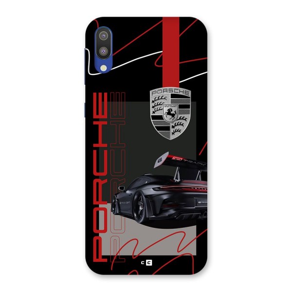 Classy Black Supercar Back Case for Galaxy M10