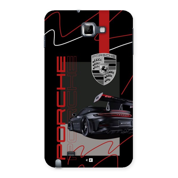 Classy Black Supercar Back Case for Galaxy Note