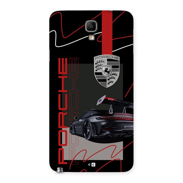 Classy Black Supercar Back Case for Galaxy Note 3 Neo