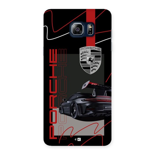 Classy Black Supercar Back Case for Galaxy Note 5