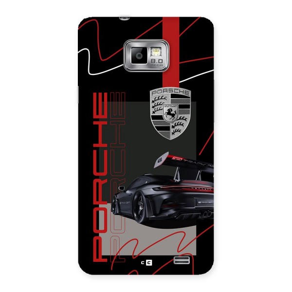 Classy Black Supercar Back Case for Galaxy S2