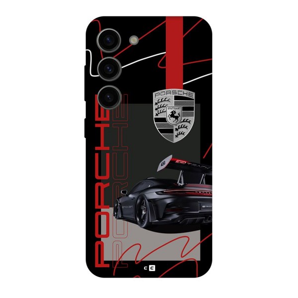 Classy Black Supercar Back Case for Galaxy S23