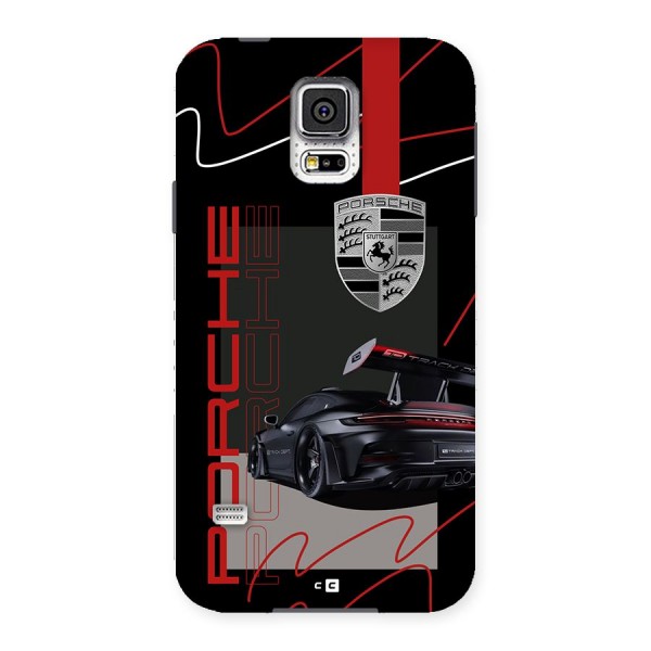 Classy Black Supercar Back Case for Galaxy S5