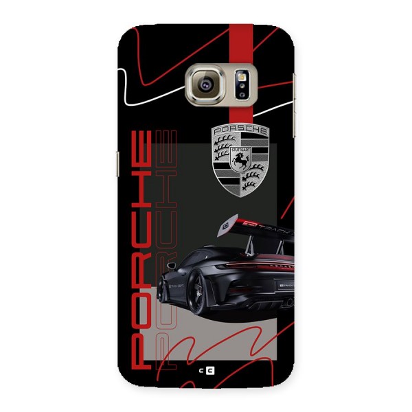 Classy Black Supercar Back Case for Galaxy S6 Edge Plus