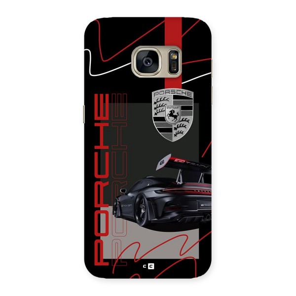 Classy Black Supercar Back Case for Galaxy S7