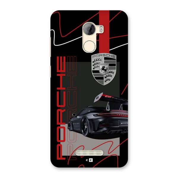 Classy Black Supercar Back Case for Gionee A1 LIte