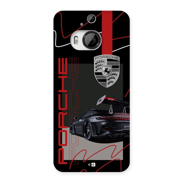 Classy Black Supercar Back Case for HTC One M9 Plus