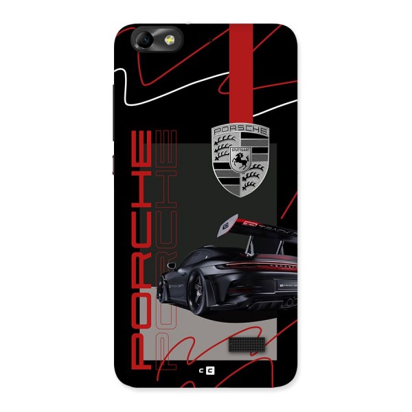 Classy Black Supercar Back Case for Honor 4C