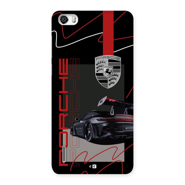 Classy Black Supercar Back Case for Honor 6