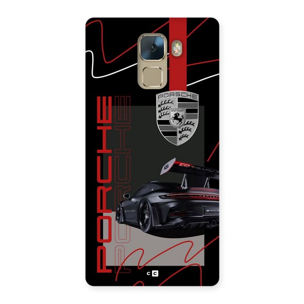 Classy Black Supercar Back Case for Honor 7