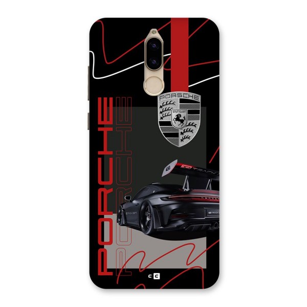 Classy Black Supercar Back Case for Honor 9i