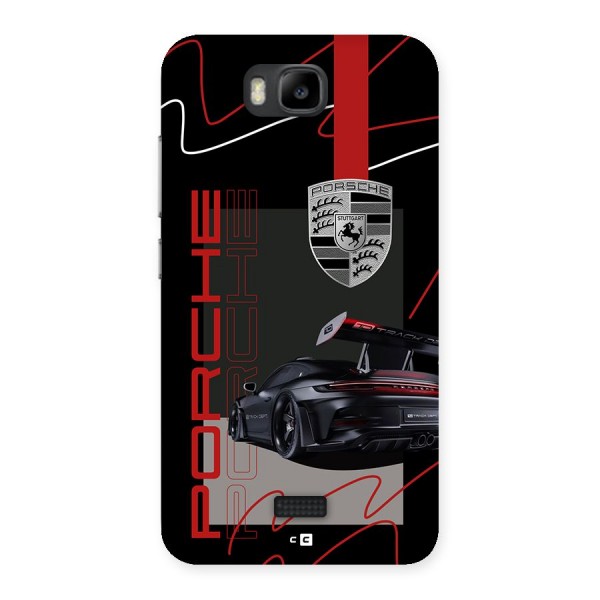 Classy Black Supercar Back Case for Honor Bee