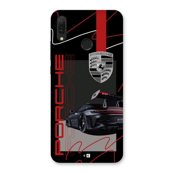 Classy Black Supercar Back Case for Huawei Y9 (2019)