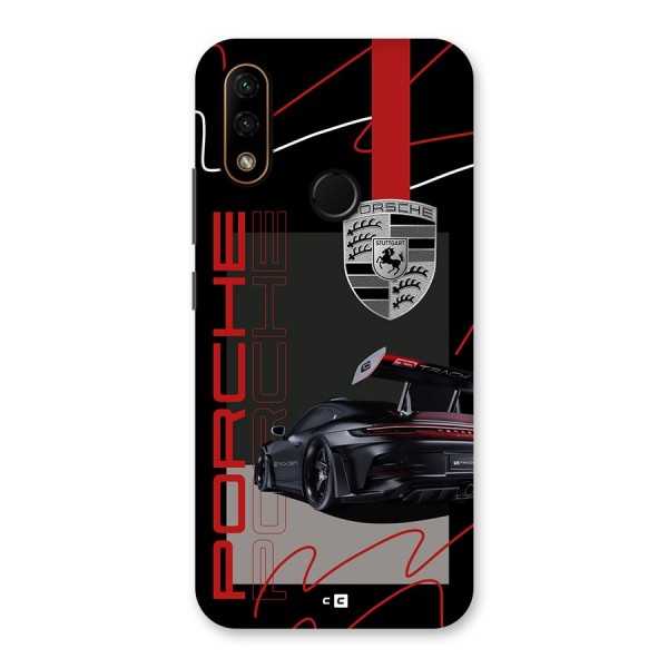 Classy Black Supercar Back Case for Lenovo A6 Note