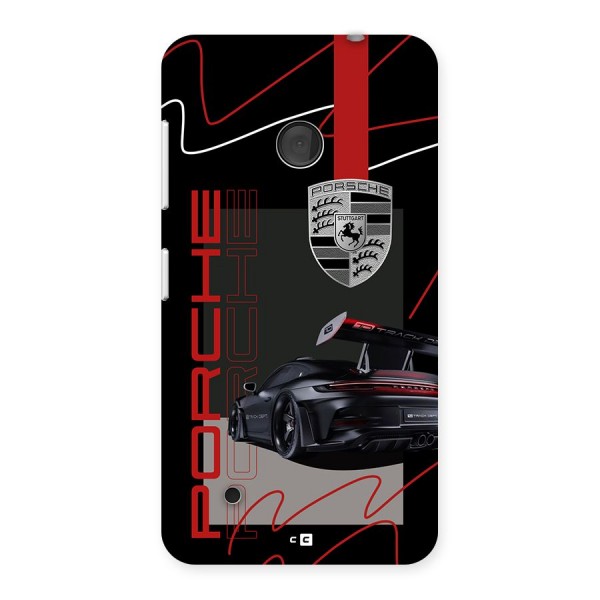 Classy Black Supercar Back Case for Lumia 530