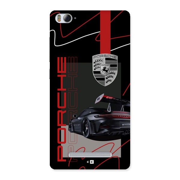 Classy Black Supercar Back Case for Mi4i