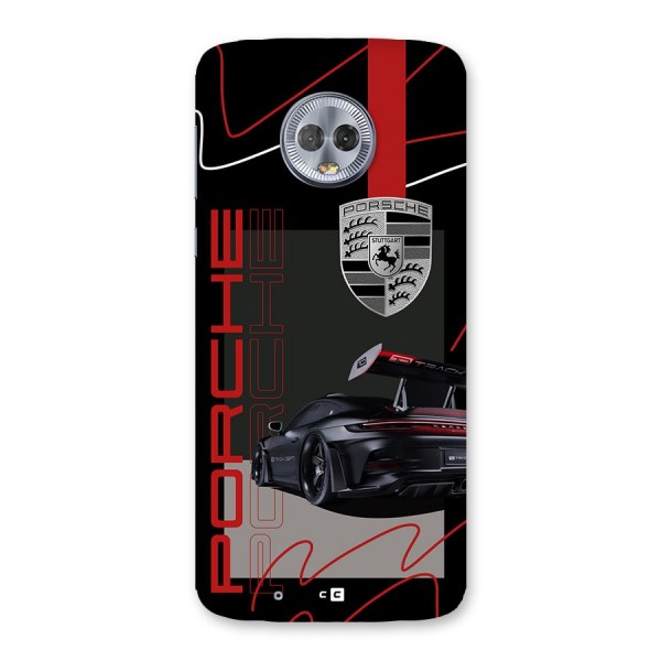 Classy Black Supercar Back Case for Moto G6