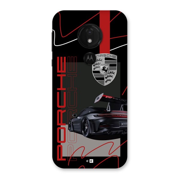 Classy Black Supercar Back Case for Moto G7 Power