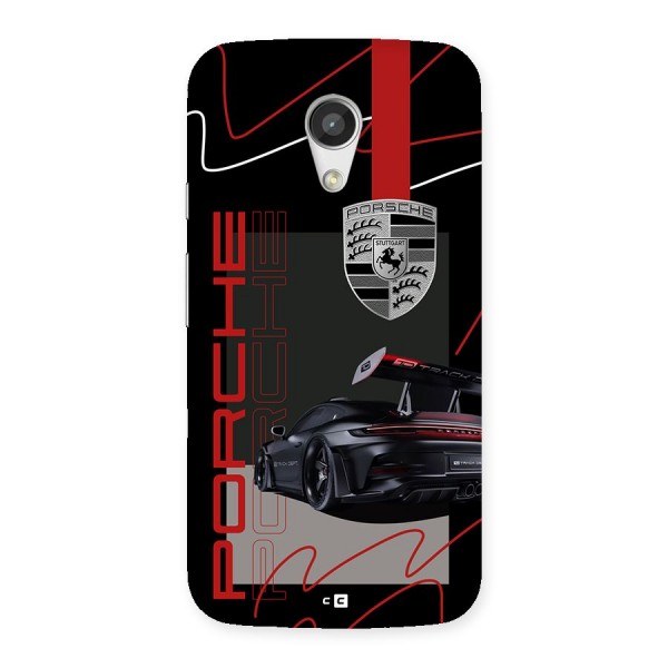 Classy Black Supercar Back Case for Moto G 2nd Gen