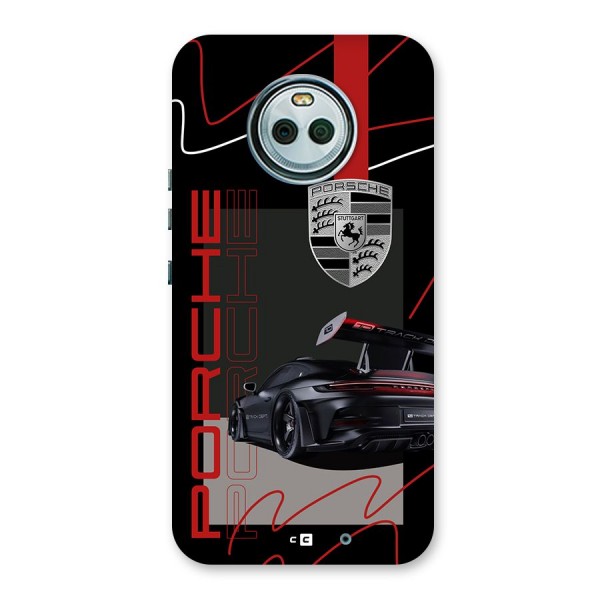 Classy Black Supercar Back Case for Moto X4