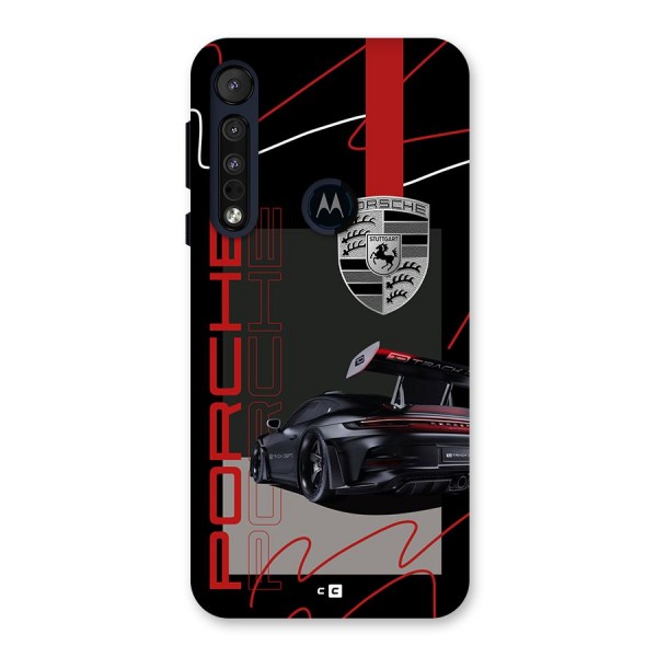 Classy Black Supercar Back Case for Motorola One Macro