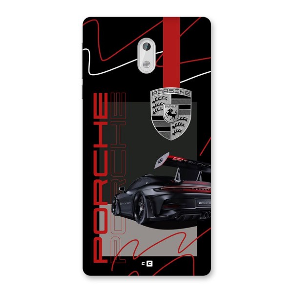 Classy Black Supercar Back Case for Nokia 3