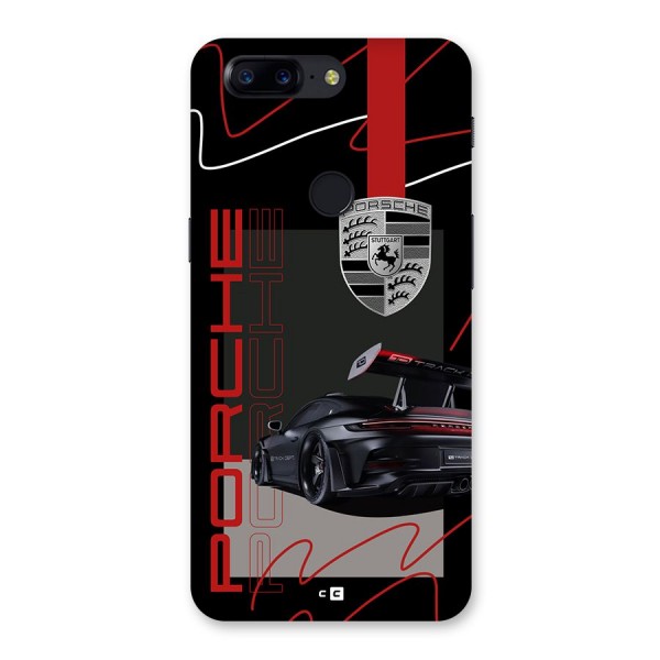 Classy Black Supercar Back Case for OnePlus 5T