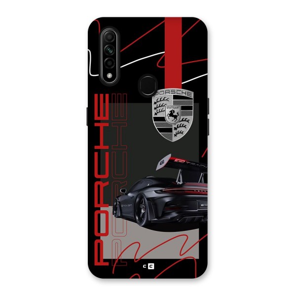 Classy Black Supercar Back Case for Oppo A31