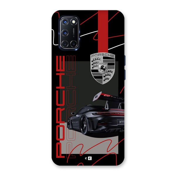 Classy Black Supercar Back Case for Oppo A52