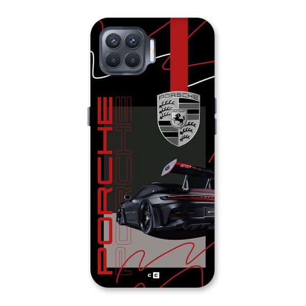 Classy Black Supercar Back Case for Oppo F17 Pro