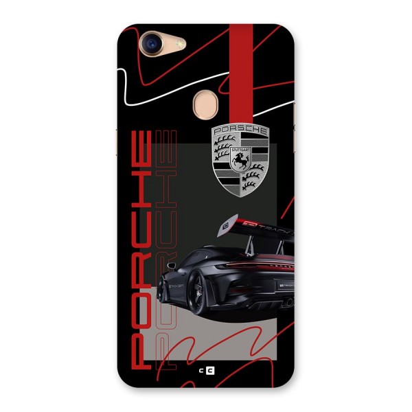 Classy Black Supercar Back Case for Oppo F5