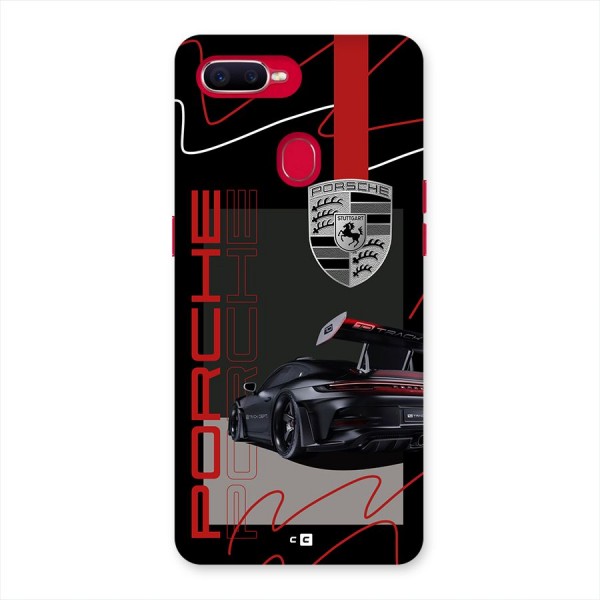 Classy Black Supercar Back Case for Oppo F9 Pro