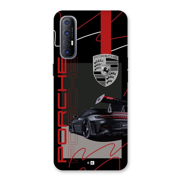 Classy Black Supercar Back Case for Oppo Reno3 Pro