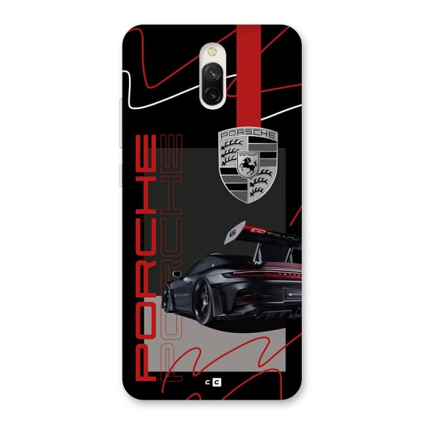 Classy Black Supercar Back Case for Redmi 8A Dual