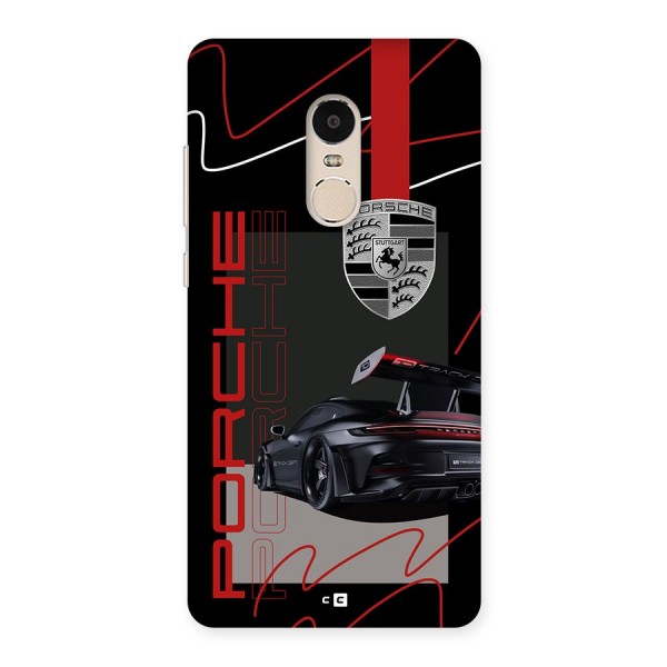 Classy Black Supercar Back Case for Redmi Note 4