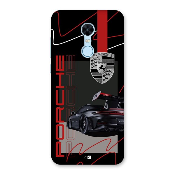 Classy Black Supercar Back Case for Redmi Note 5