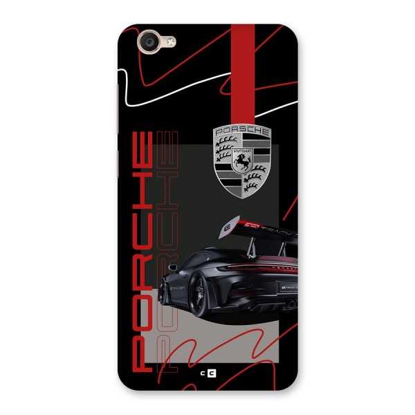 Classy Black Supercar Back Case for Vivo Y55