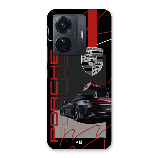 Classy Black Supercar Back Case for Vivo iQOO Z6 Pro